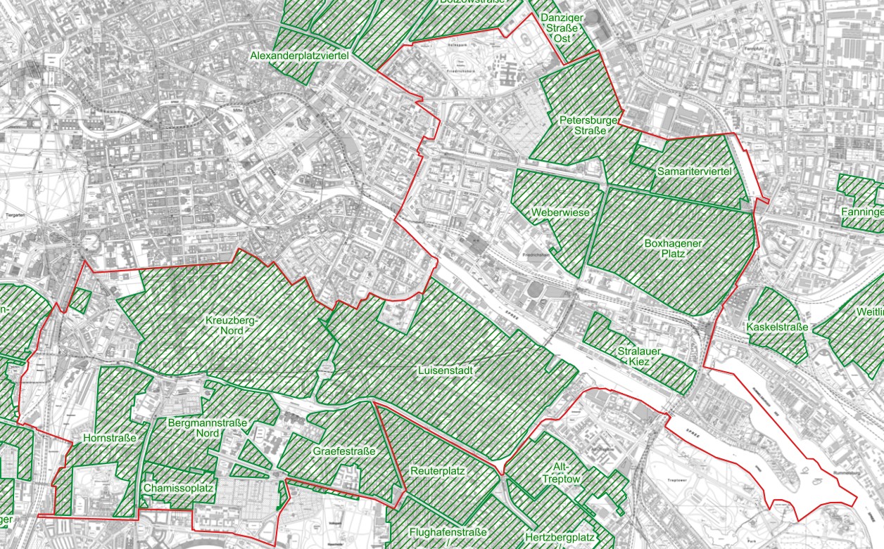 Social Ordenance Areas in Friedrichshain-Kreuzberg